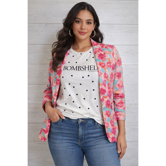 Staccato Jackets & Blazers - Staccato Floral Blazer – Women’s S | Vintage Boutique Feminine Core Preppy
